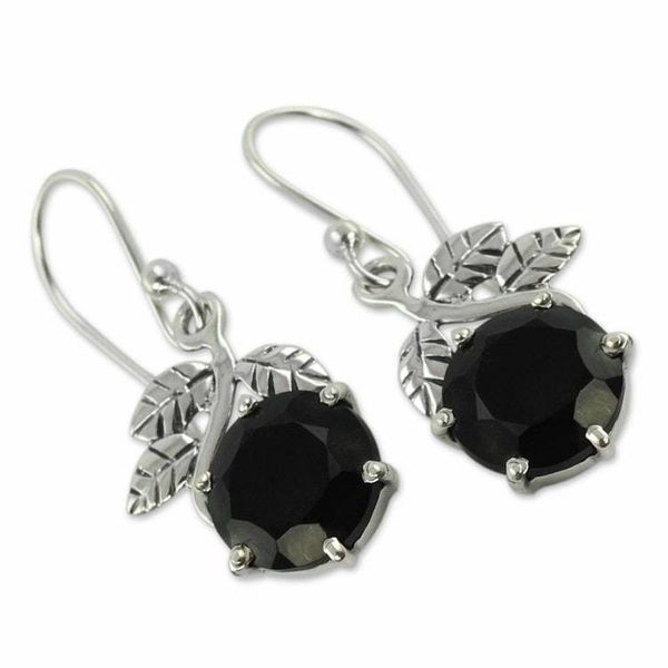 Alternate image for Onyx dangle earrings Forbidden Fruit