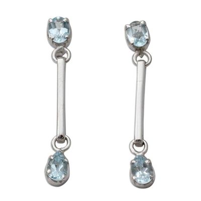 Alternate image for Topaz dangle earrings Blue Junction