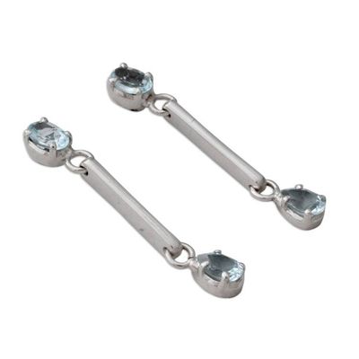 Alternate image for Topaz dangle earrings Blue Junction