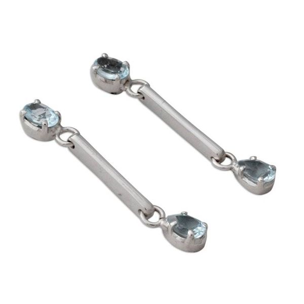 Alternate image for Topaz dangle earrings Blue Junction