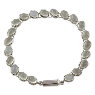 Alternate image for Indian Bracelet Moonstone on Sterling Silver Cloud Circlet