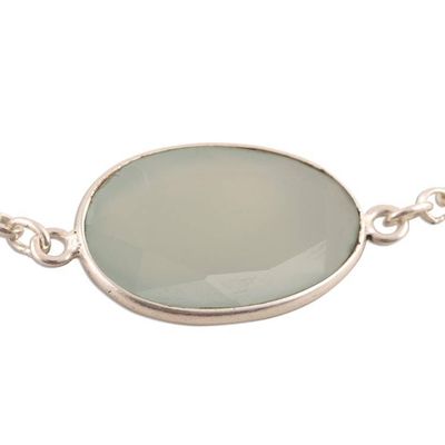 Alternate image for 42.5-Carat Chalcedony Station Bracelet from India Glistening Eggs