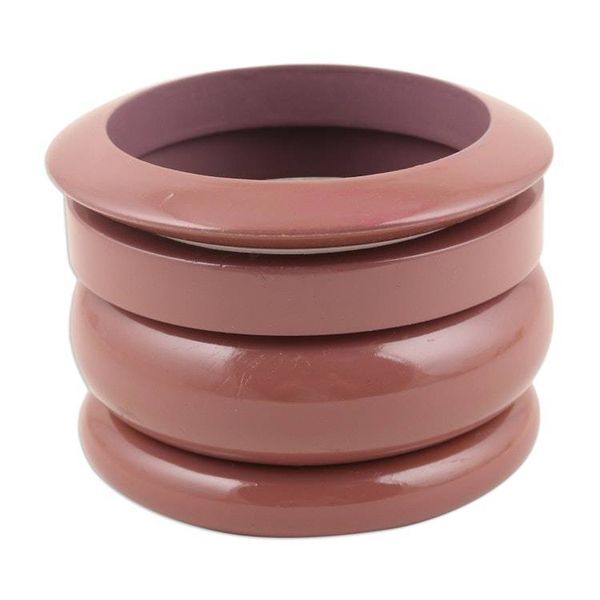 Alternate image for Set of 4 Mango Wood Rosewood Bangle Bracelets from India Rosewood Fusion
