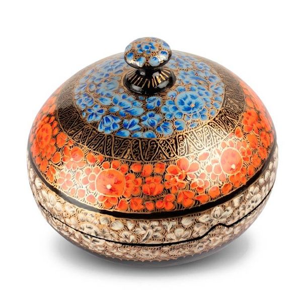 Alternate image for Hand-Painted Night Spring-Themed Papier Pache Decorative Box Nocturnal Flora