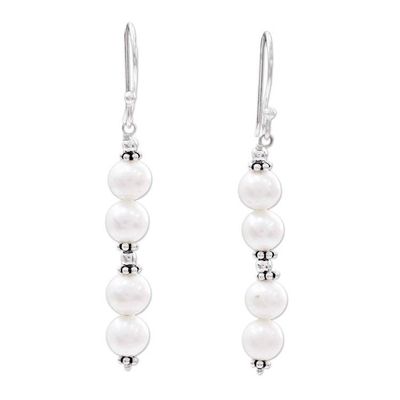 Alternate image for Pearl dangle earrings Purely Pretty