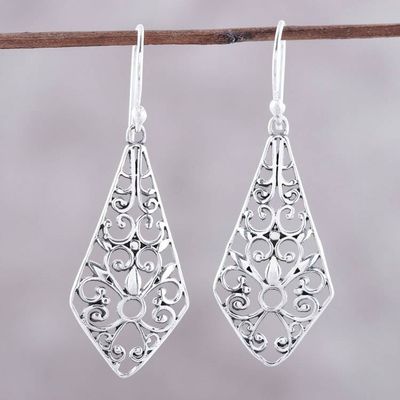 Alternate image for Kite-Shaped Sterling Silver Dangle Earrings from India Delightful Kites