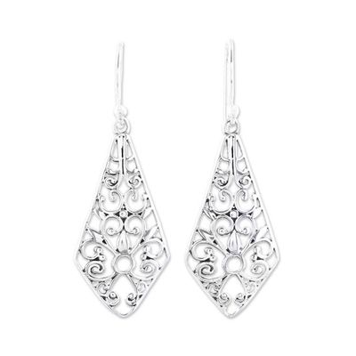 Alternate image for Kite-Shaped Sterling Silver Dangle Earrings from India Delightful Kites