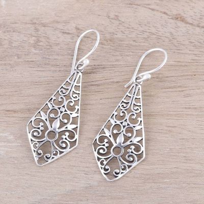 Alternate image for Kite-Shaped Sterling Silver Dangle Earrings from India Delightful Kites