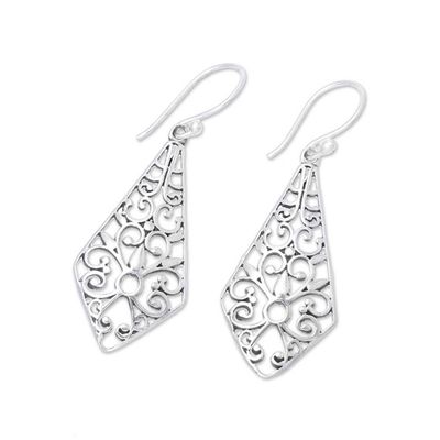 Alternate image for Kite-Shaped Sterling Silver Dangle Earrings from India Delightful Kites