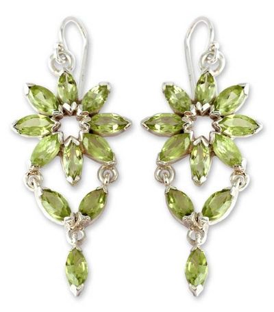 Alternate image for Fair Trade Peridot Earrings Starlight