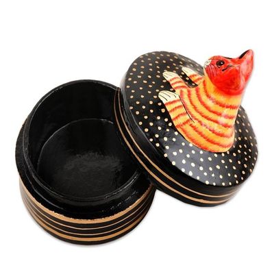 Alternate image for Decorative Papier Mache Cat-Motif Box Cat Nap