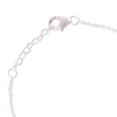 Alternate image for Amethyst and Rainbow Moonstone Pendant Bracelet from India Magical Prism