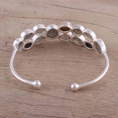 Alternate image for Labradorite and Drusy Cuff Bracelet from India Imperial Mystery