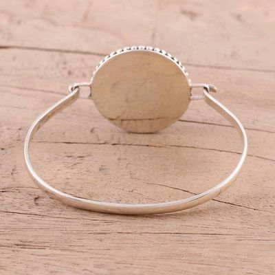 Alternate image for Blue Ceramic and Sterling Silver Pendant Bracelet from India Blue Enchantment