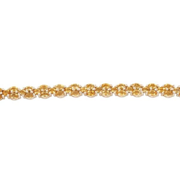 Alternate image for Citrine and Sterling Silver Tennis Bracelet from India Shimmering Sun