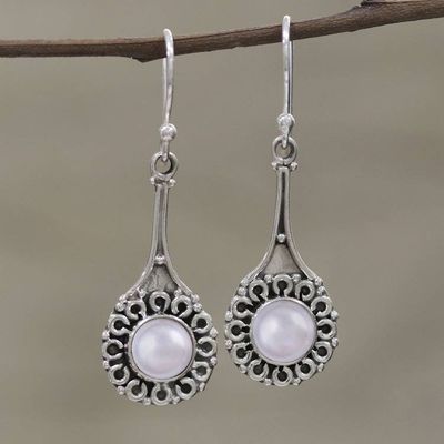 Alternate image for Cultured Pearl Earrings in Sterling Silver Settings Inner Radiance