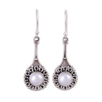 Alternate image for Cultured Pearl Earrings in Sterling Silver Settings Inner Radiance