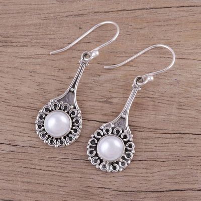 Alternate image for Cultured Pearl Earrings in Sterling Silver Settings Inner Radiance