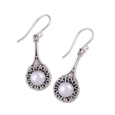 Alternate image for Cultured Pearl Earrings in Sterling Silver Settings Inner Radiance