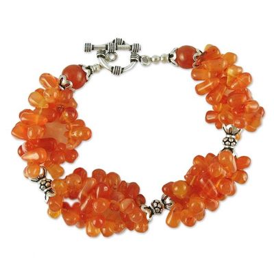 Alternate image for Carnelian beaded bracelet Scrumptious