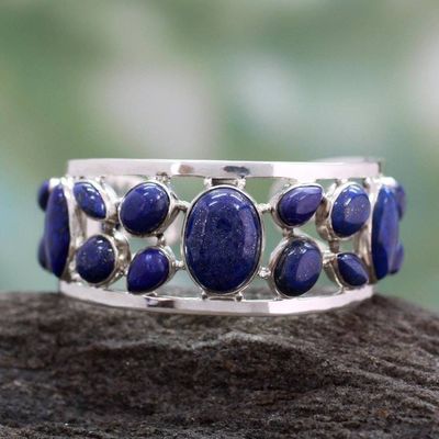 Primary image for Lapis lazuli cuff bracelet Summer Sea