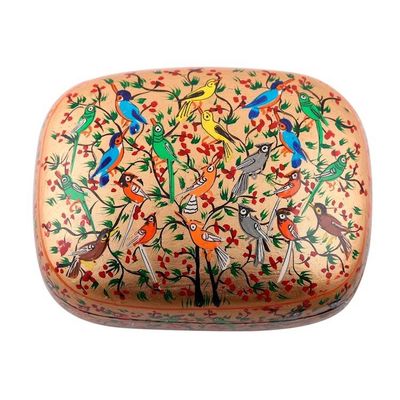 Alternate image for Hand-Painted Colorful Singing Birds Wood Decorative Box Birds in Harmony
