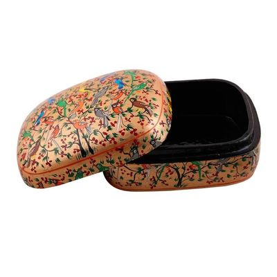 Alternate image for Hand-Painted Colorful Singing Birds Wood Decorative Box Birds in Harmony