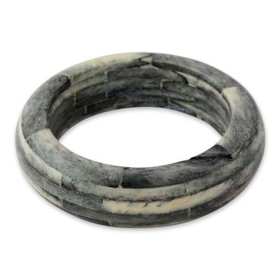 Alternate image for Handmade Bangle Bracelet Indian Bone Jewelry Delhi Jungle