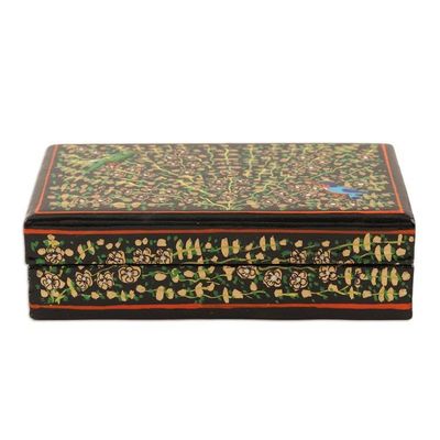 Alternate image for Handmade Decorative Wood and Papier Mache Box Sing-Song in Black