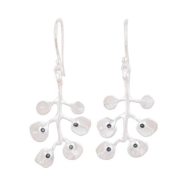 Alternate image for Artisan Crafted Sterling Silver Dangle Earrings from India Morning Frost