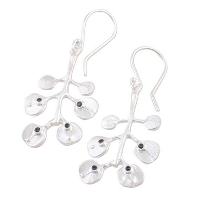 Alternate image for Artisan Crafted Sterling Silver Dangle Earrings from India Morning Frost