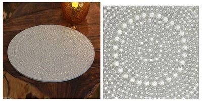 Alternate image for Bejeweled vanity tray Silver Glitz
