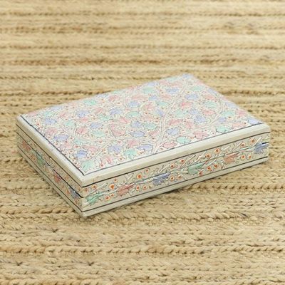 Alternate image for Hand-Painted Maple Leaf Motif Papier Mache Decorative Box Maple Delight