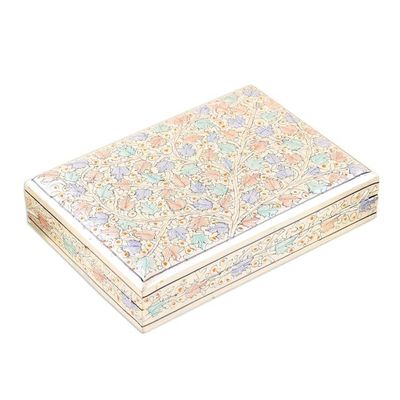 Alternate image for Hand-Painted Maple Leaf Motif Papier Mache Decorative Box Maple Delight