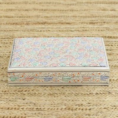 Alternate image for Hand-Painted Maple Leaf Motif Papier Mache Decorative Box Maple Delight