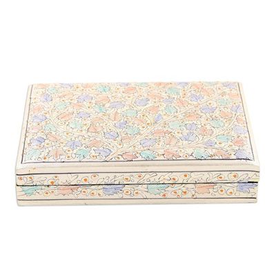 Alternate image for Hand-Painted Maple Leaf Motif Papier Mache Decorative Box Maple Delight