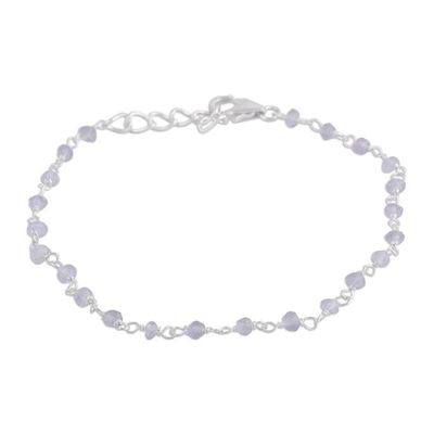 Alternate image for Handmade Adjustable Labradorite Link Bracelet from India Beautiful Saga