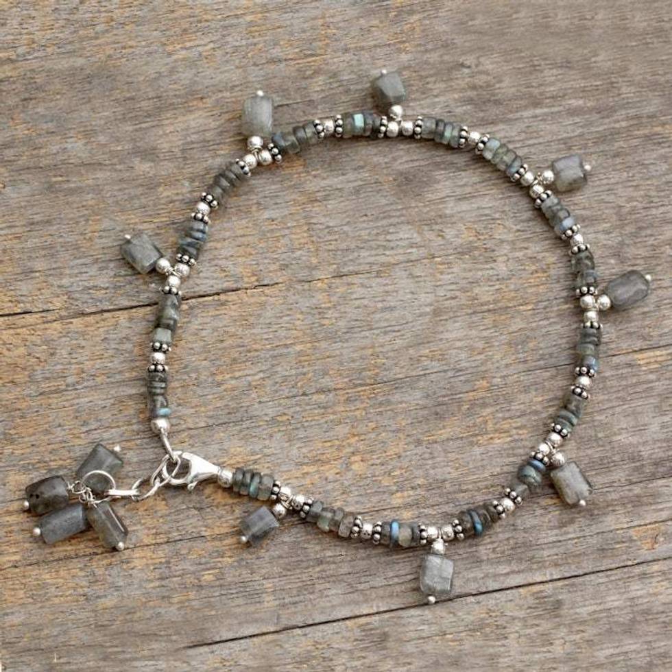 Labradorite anklet 'Intuitive'