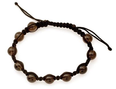Image for Handcrafted Shambhala-style Bracelet with Smoky Quartz Love Universe