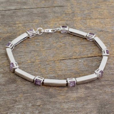 Alternate image for Amethyst tennis bracelet Current