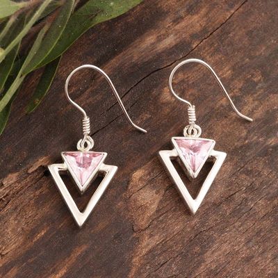 Alternate image for Handcrafted Sterling Silver Earrings with Cubic Zirconia One Direction