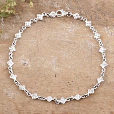 Alternate image for India Sterling Silver Ankle Jewelry In Diamonds
