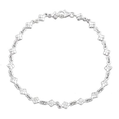 Alternate image for India Sterling Silver Ankle Jewelry In Diamonds