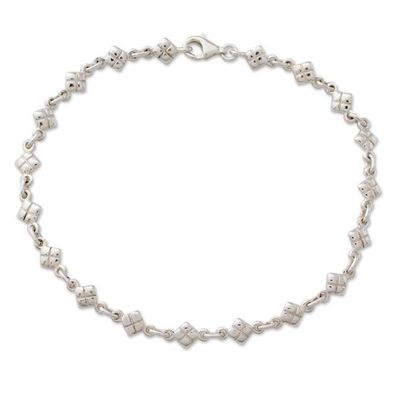 Alternate image for India Sterling Silver Ankle Jewelry In Diamonds