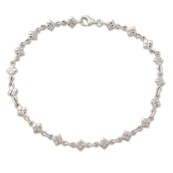 Alternate image for India Sterling Silver Ankle Jewelry In Diamonds