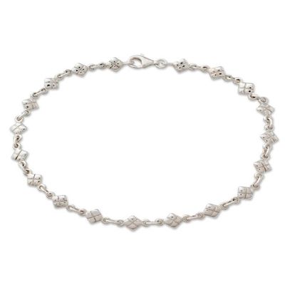 Alternate image for India Sterling Silver Ankle Jewelry In Diamonds