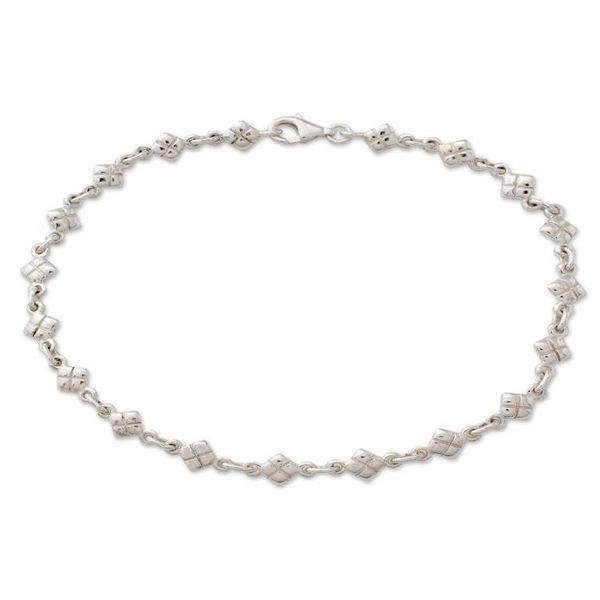 Alternate image for India Sterling Silver Ankle Jewelry In Diamonds