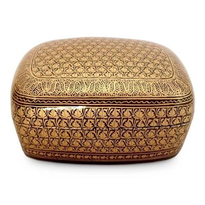 Alternate image for Unique Papier Mache Box Kashmir Splendor