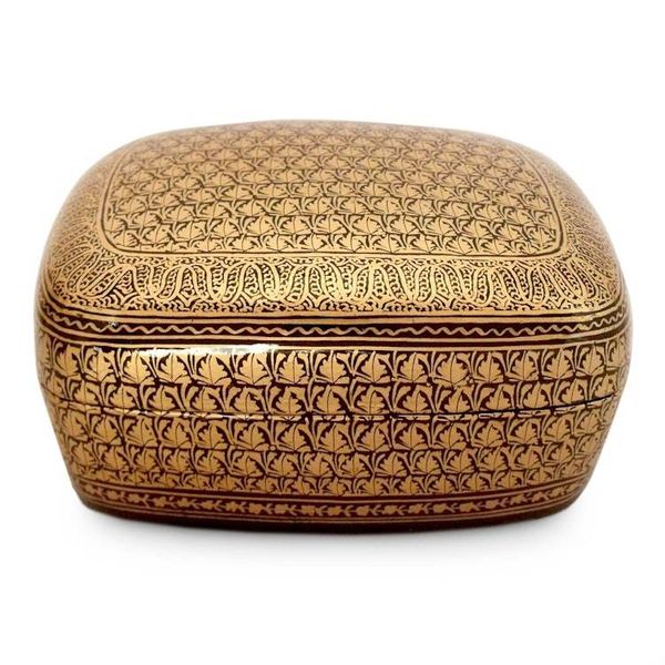 Alternate image for Unique Papier Mache Box Kashmir Splendor