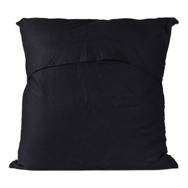 Alternate image for Patterned Black and White Cotton Cushion Covers Pair Midnight Geometry